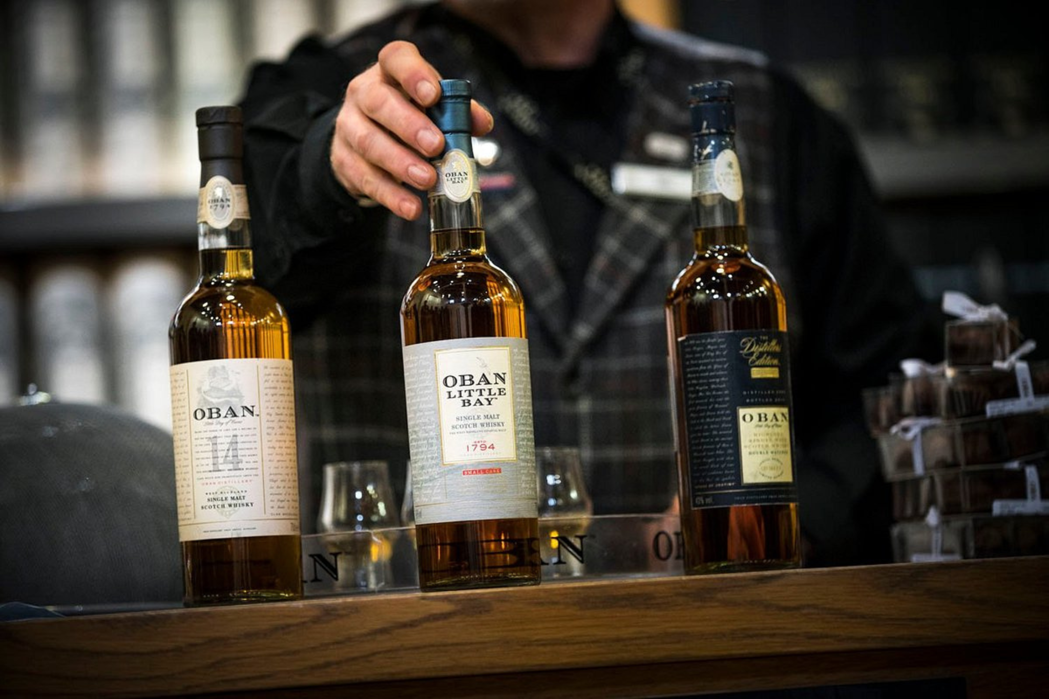 Oban whisky bottles - Oban Distillery Tours - Whiskywheels